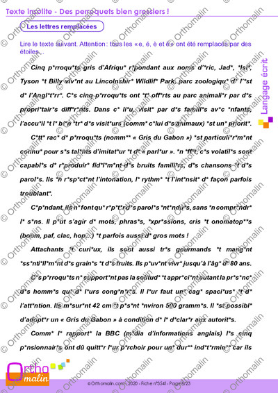 Page 8 de la fiche
