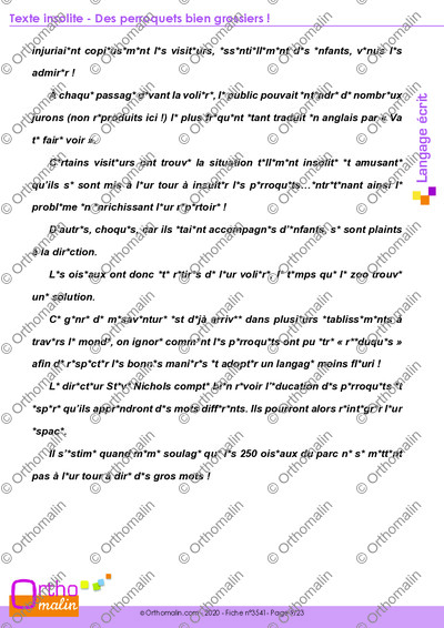 Page 9 de la fiche