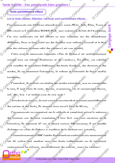 Page 10 de la fiche