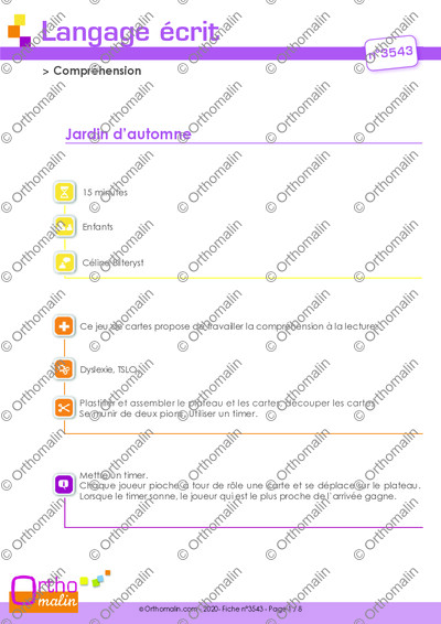 Page 1 de la fiche