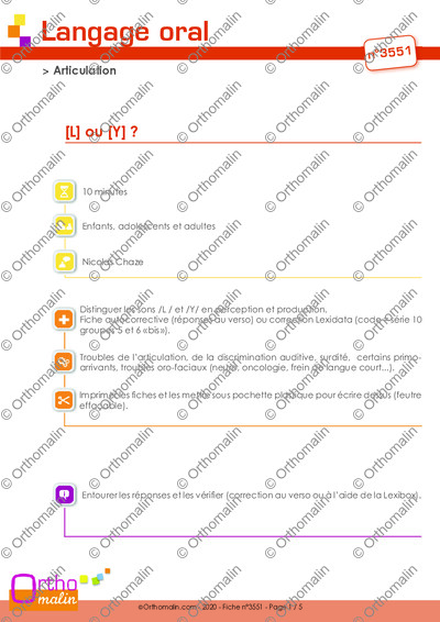 Page 1 de la fiche