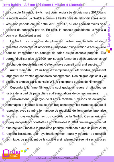 Page 2 de la fiche