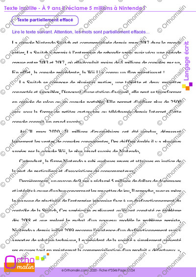 Page 11 de la fiche