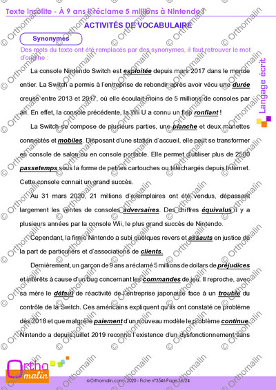 Page 16 de la fiche