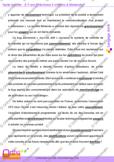 Page 17 de la fiche