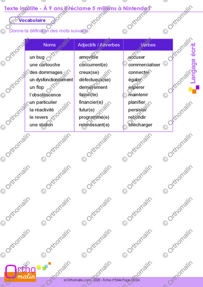 Page 18 de la fiche