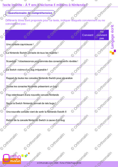 Page 20 de la fiche