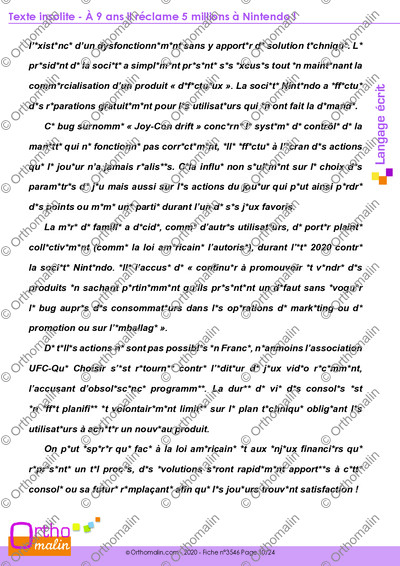 Page 10 de la fiche