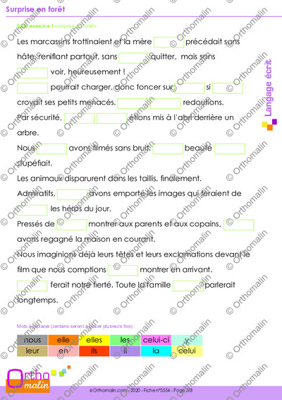 Page 5 de la fiche