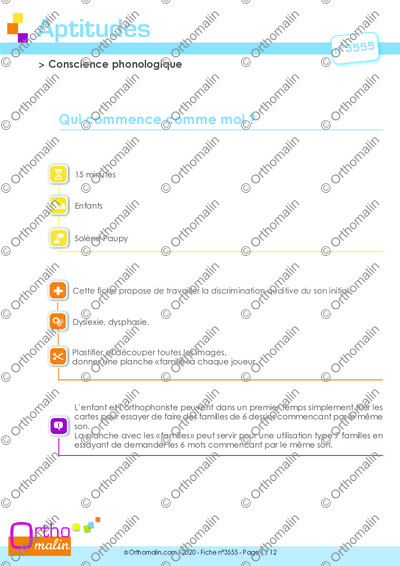 Page 1 de la fiche
