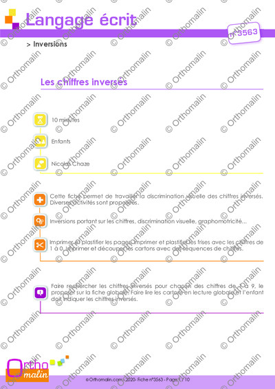 Page 1 de la fiche