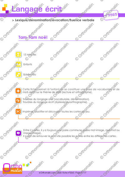 Page 1 de la fiche