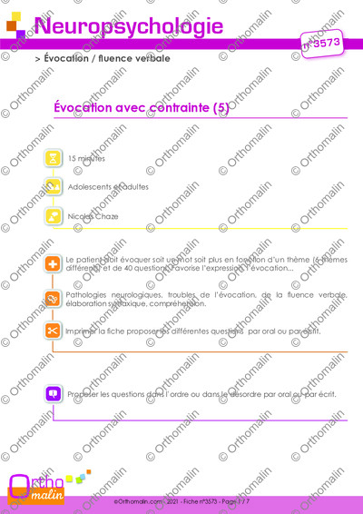 Page 1 de la fiche