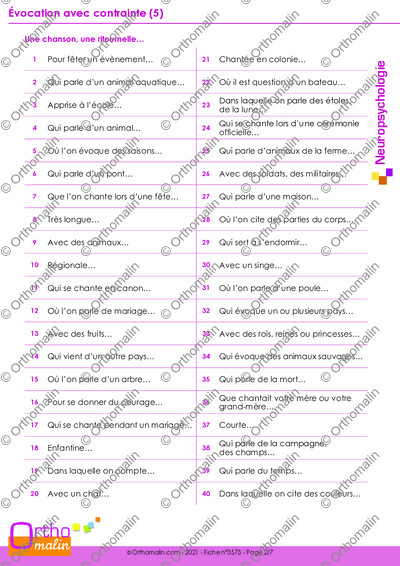 Page 2 de la fiche