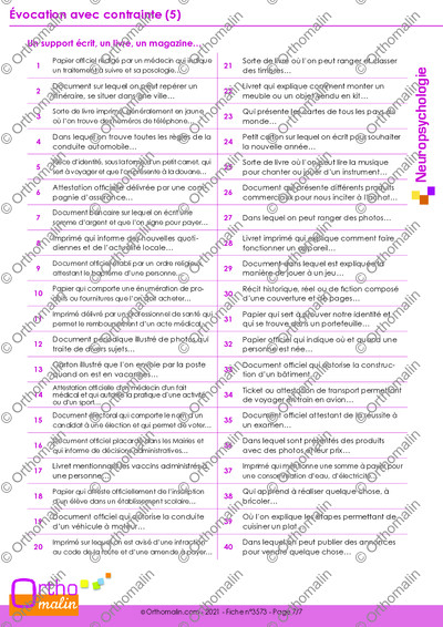 Page 7 de la fiche