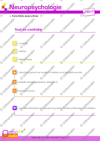 Page 1 de la fiche