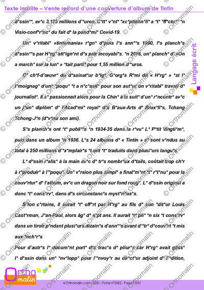 Page 13 de la fiche