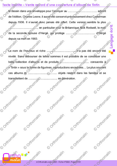 Page 21 de la fiche