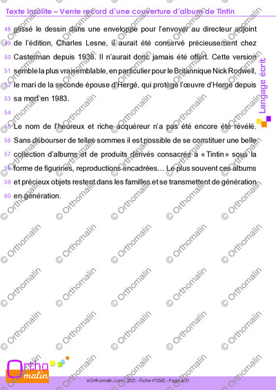 Page 4 de la fiche