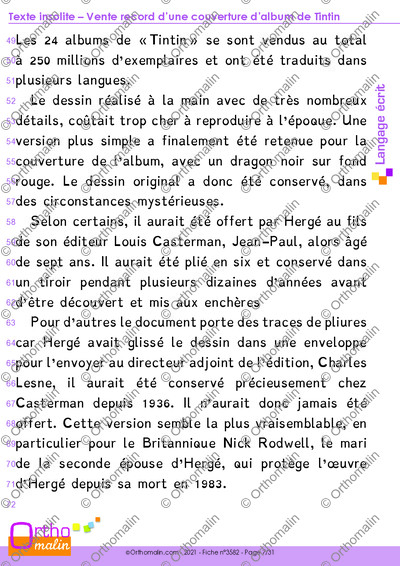 Page 7 de la fiche