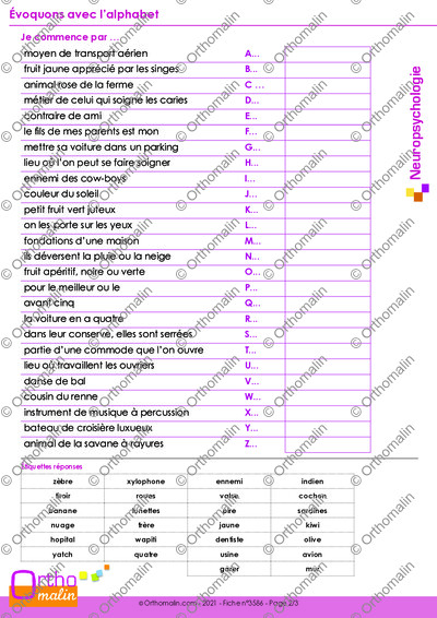 Page 2 de la fiche