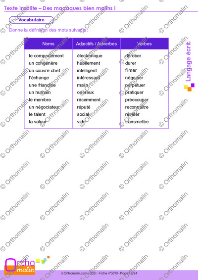Page 18 de la fiche