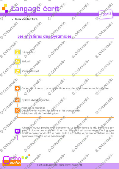 Page 1 de la fiche