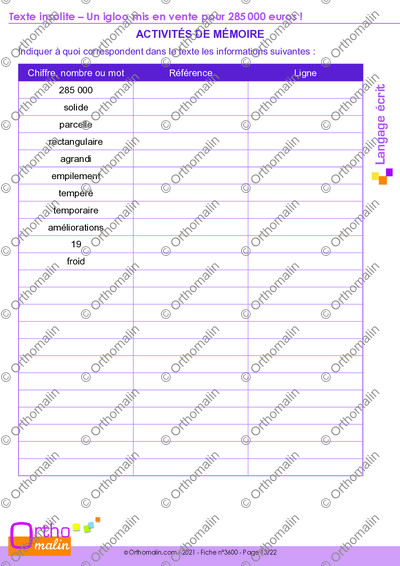 Page 13 de la fiche