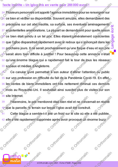 Page 3 de la fiche