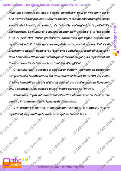 Page 10 de la fiche