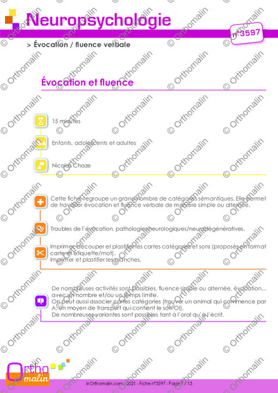 Page 1 de la fiche