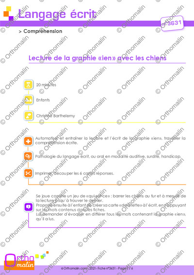 Page 1 de la fiche