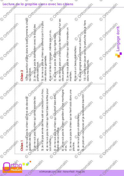 Page 3 de la fiche