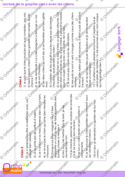 Page 5 de la fiche