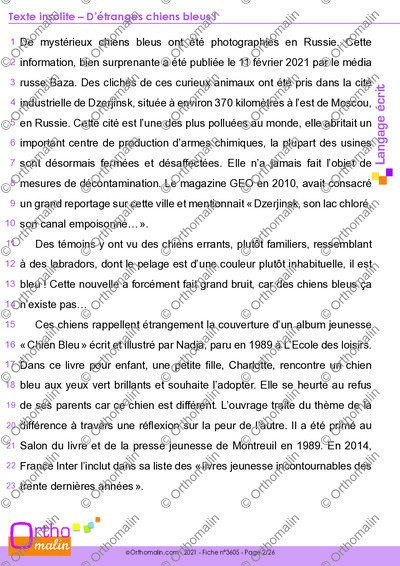 Page 2 de la fiche