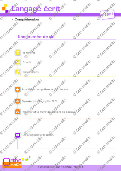 Page 1 de la fiche