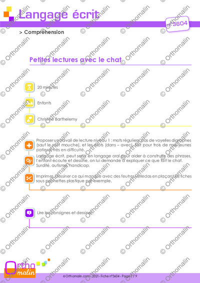 Page 1 de la fiche