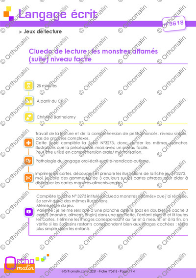 Page 1 de la fiche