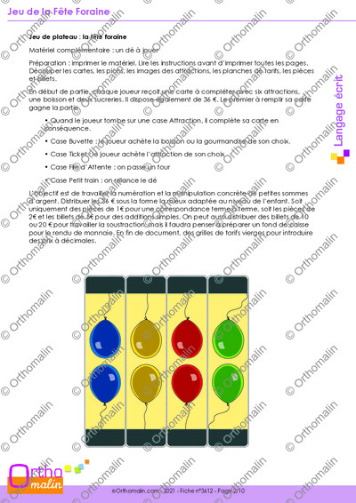 Page 2 de la fiche