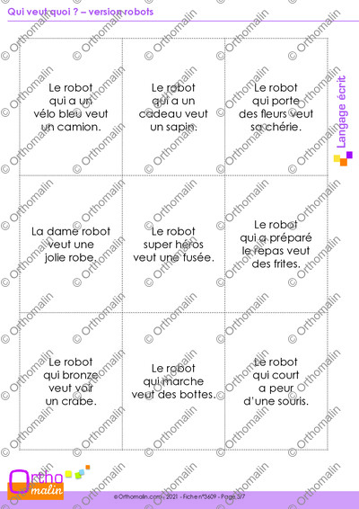 Page 5 de la fiche