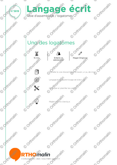 Page 1 de la fiche