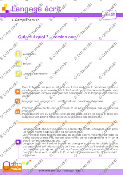 Page 1 de la fiche
