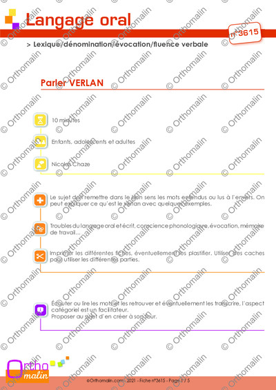 Page 1 de la fiche