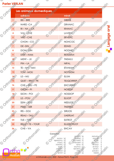 Page 2 de la fiche