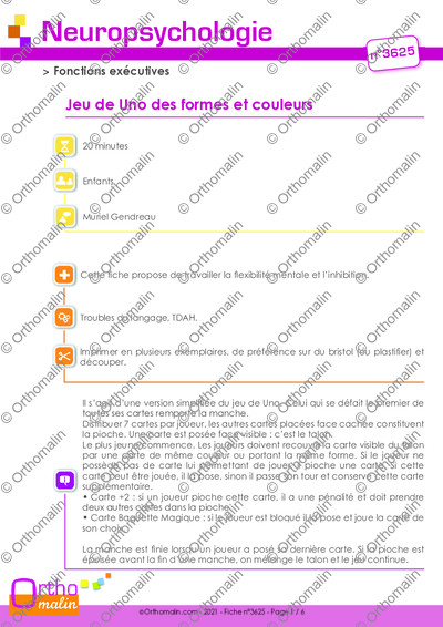 Page 1 de la fiche