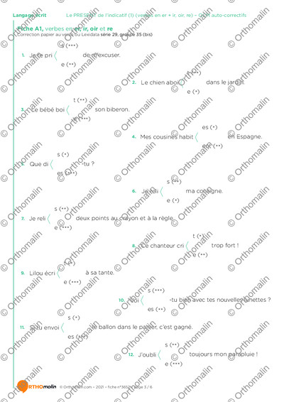 Page 3 de la fiche