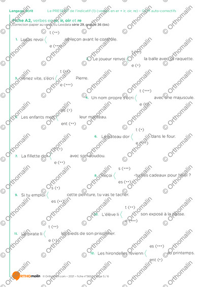 Page 5 de la fiche