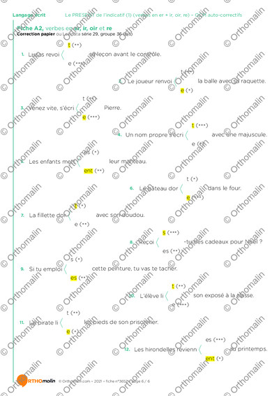 Page 6 de la fiche
