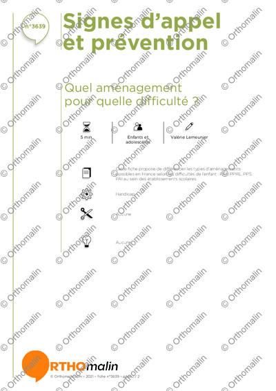 Page 1 de la fiche