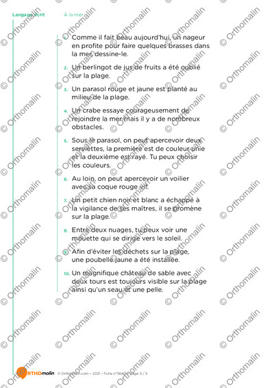 Page 3 de la fiche